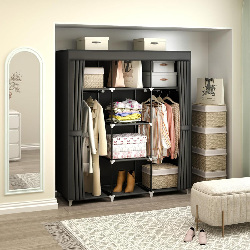 Wayfair black wardrobe sale